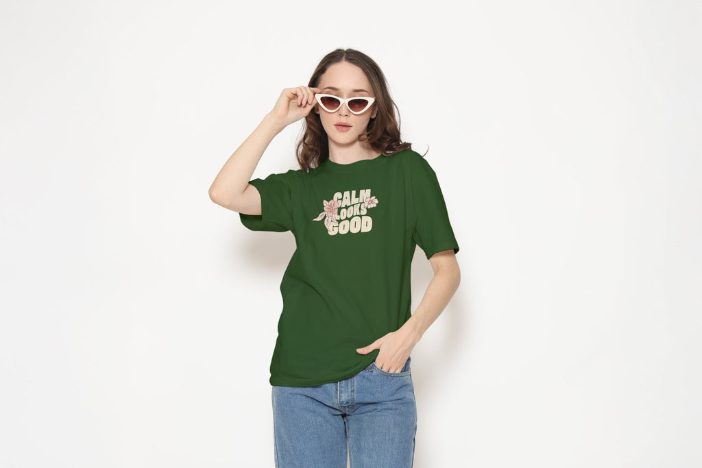 Calm Looks Good — Floral Statement Tee - BlankNine