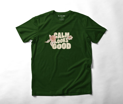 Calm Looks Good — Floral Statement Tee - BlankNine