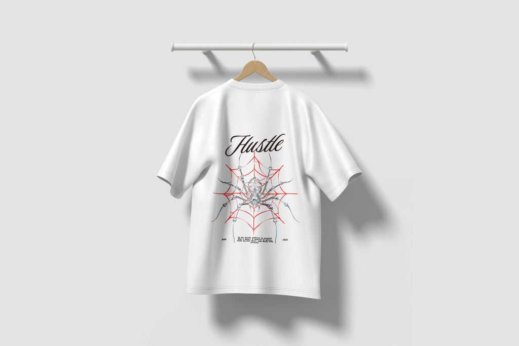 Hustle — Spider Web Tee Front&Back - BlankNine