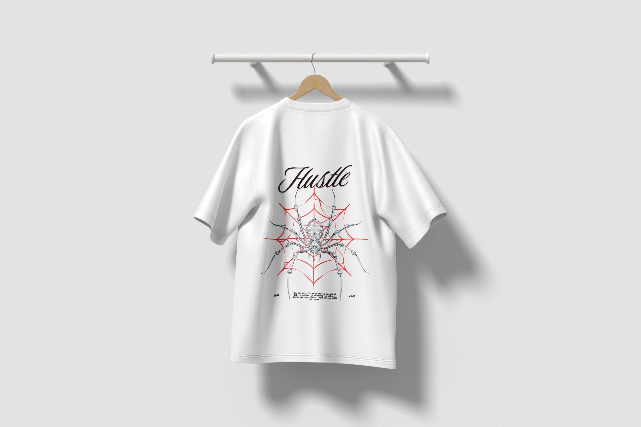 Hustle — Spider Web Tee Front&Back - BlankNine