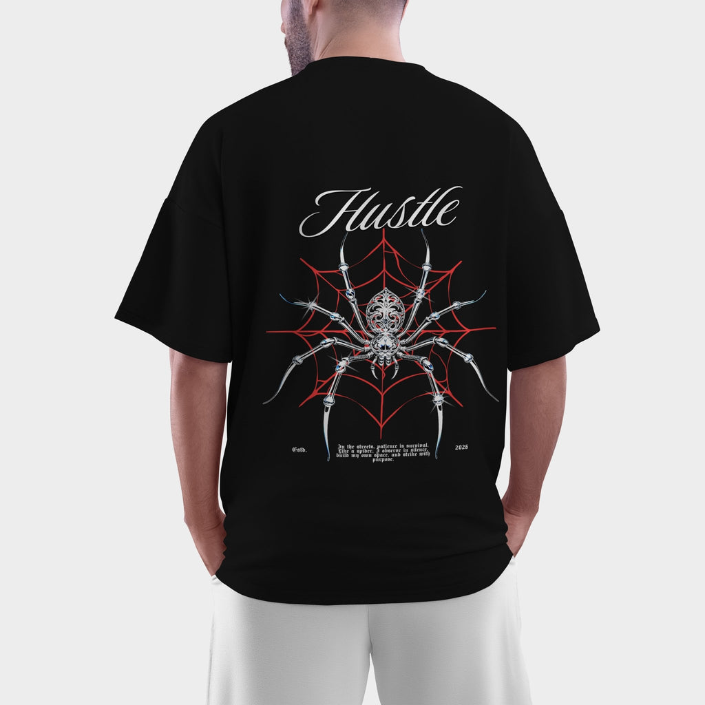 Hustle — Spider Web Tee Front&Back - BlankNine