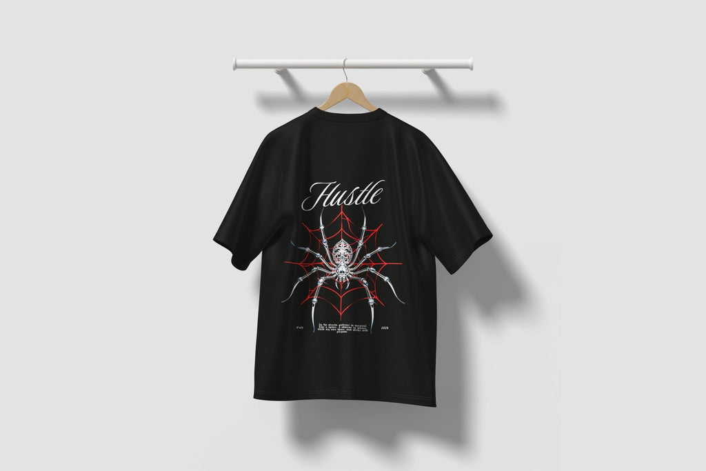 Hustle — Spider Web Tee Front&Back - BlankNine