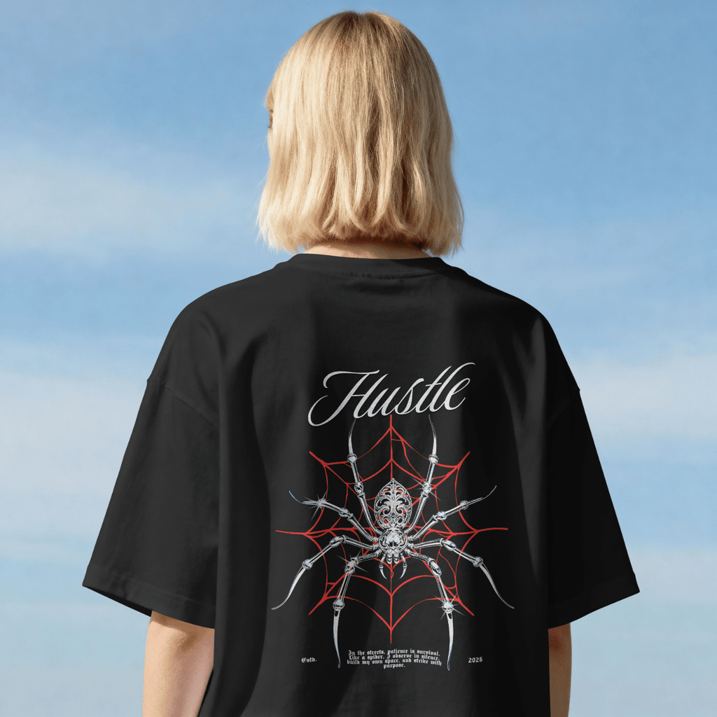 Hustle — Spider Web Tee Front&Back - BlankNine