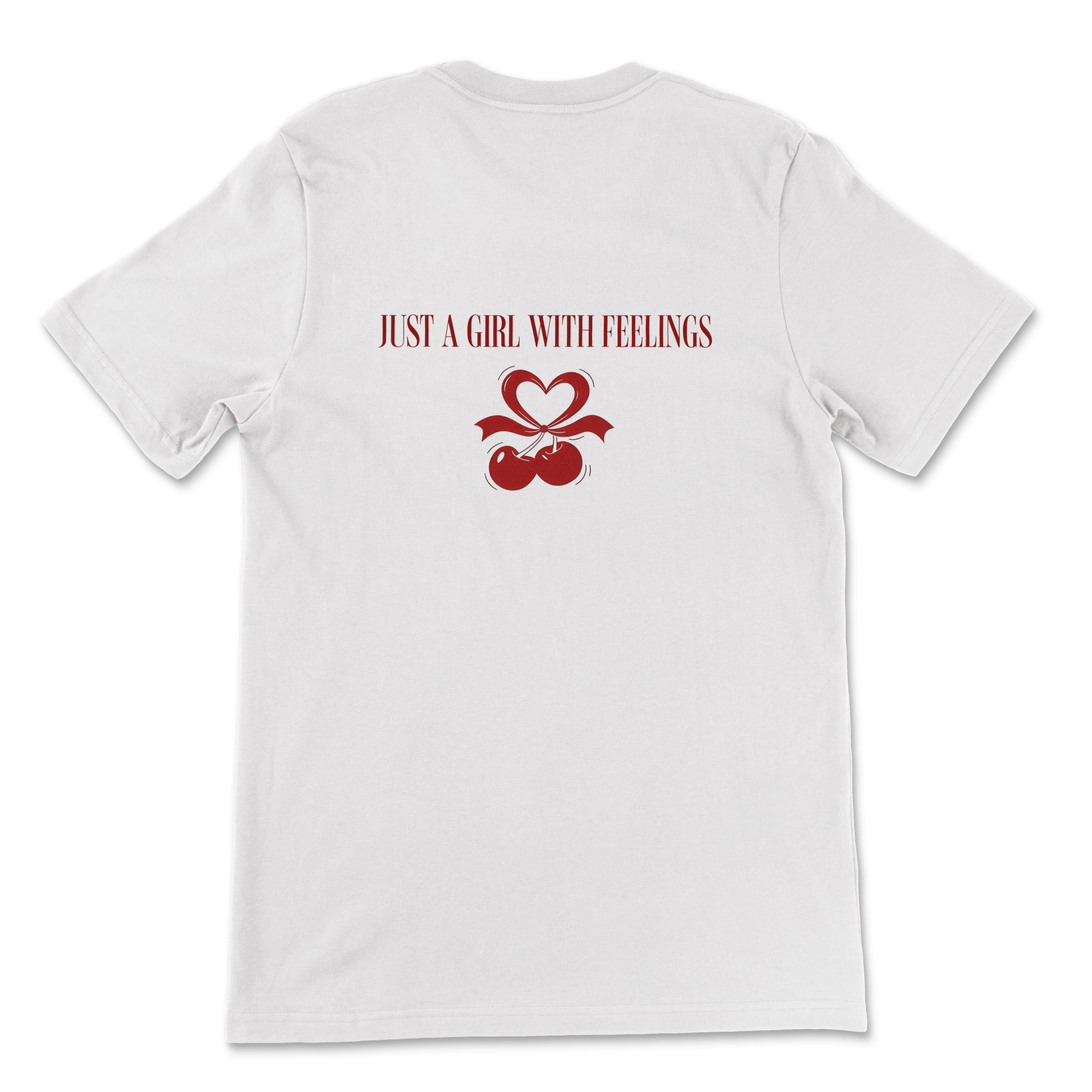 Just a Girl With Feelings — Cherry Heart Tee - BlankNine
