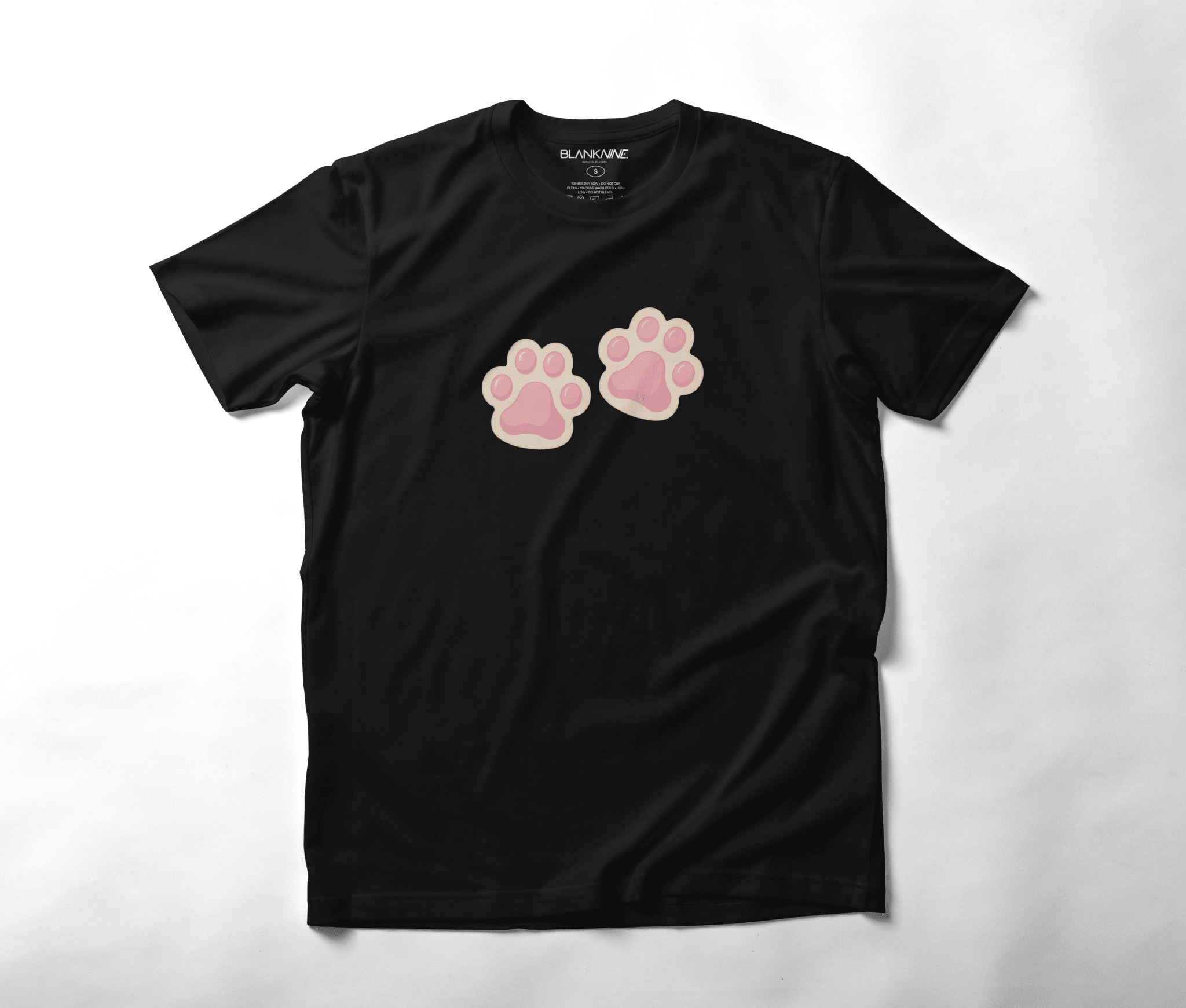 Soft Paws — Pink Paw Print Tee - BlankNine